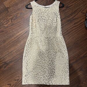 Hutch dress- gold cheetah print. NWT